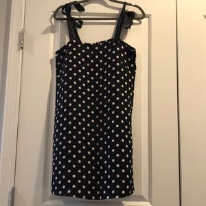 J crew polka dot mini dress